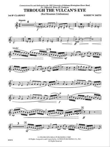 Through the Vulcan's Eye: 3rd B-flat Clarinet