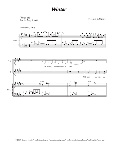 Winter (Vocal Trio - (TTB)