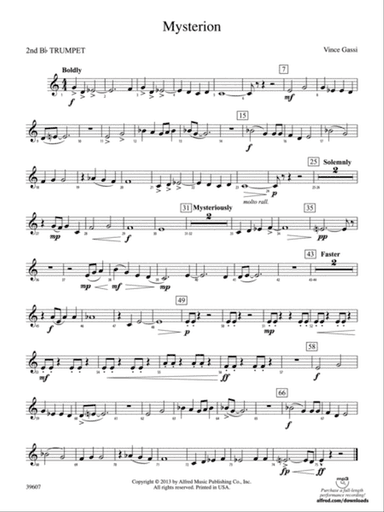 Mysterion: 2nd B-flat Trumpet