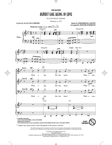 Almost Like Being In Love (from Brigadoon) (arr. Roger Emerson)
