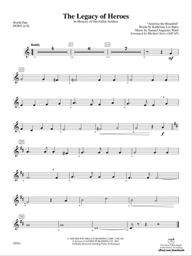 The Legacy of Heroes: (wp) 1st Horn in E-flat