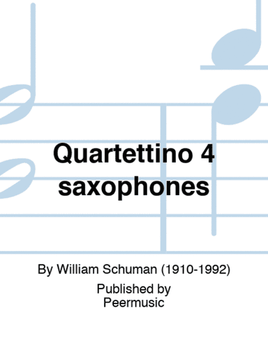 Quartettino 4 saxophones