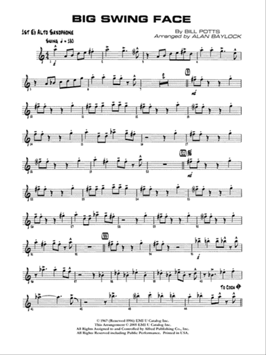 Big Swing Face: E-flat Alto Saxophone