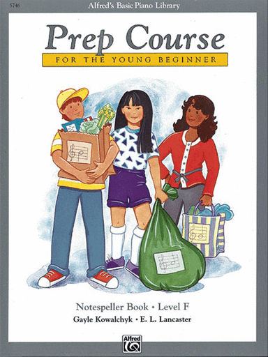 Alfred's Basic Piano Prep Course Notespeller, Book F
