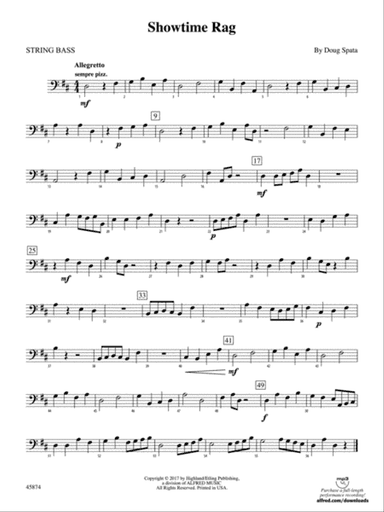 Showtime Rag: String Bass
