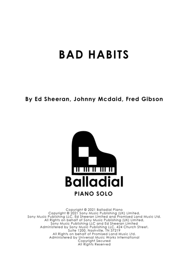 Bad Habits