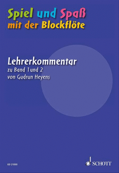 Spiel Und Spass Mit Der Blockflöte Descant Recorder Teacher's Book