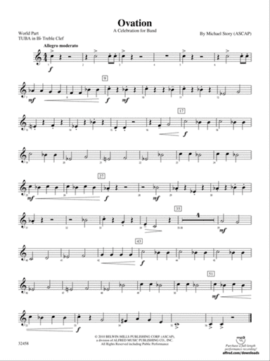 Ovation: (wp) B-flat Tuba T.C.