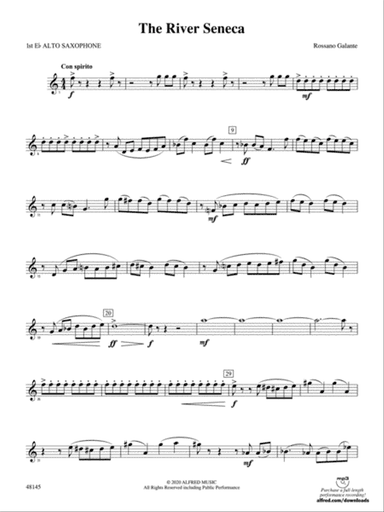 The River Seneca: E-flat Alto Saxophone