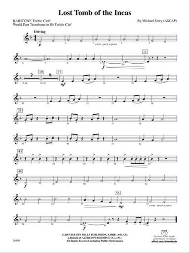 Lost Tomb of the Incas: Baritone T.C.