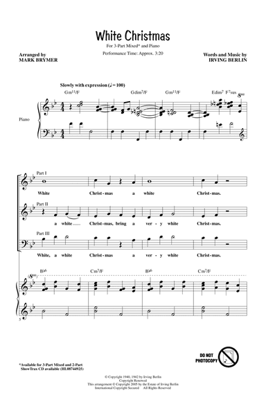 White Christmas (arr. Mark Brymer)