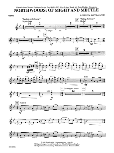 Northwoods: Of Might and Mettle: Oboe