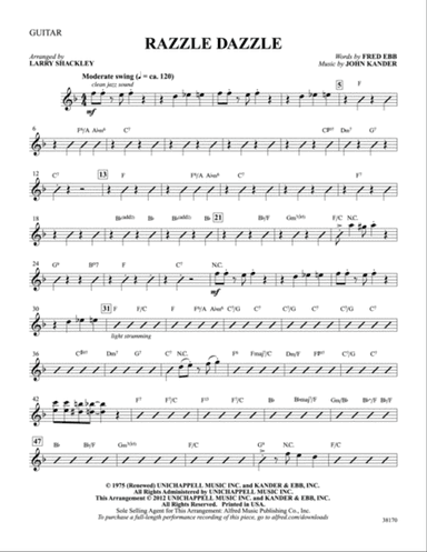 Razzle Dazzle (from the musical Chicago): Guitar