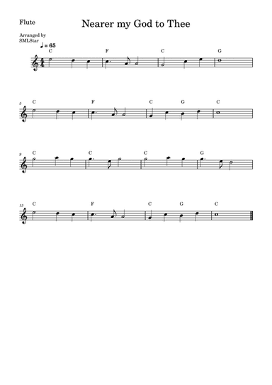 Nearer my God to Thee -Flute Solo