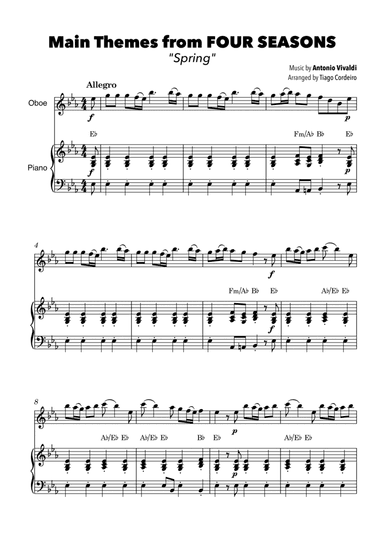 Main Themes from Four Seasons “Spring” Antonio Vivaldi Tiago Cordeiro