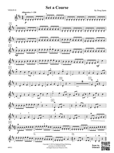 Set a Course: 2nd Violin