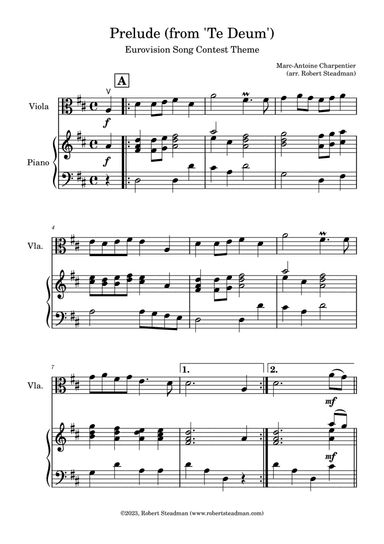 Prelude (from 'Te Deum') - EUROVISION SONG CONTEST THEME
