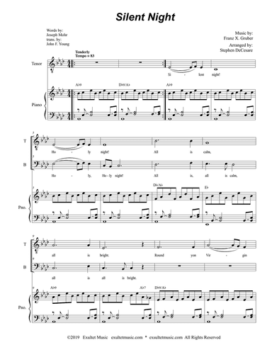 Silent Night (Duet for Tenor and Bass Solo)