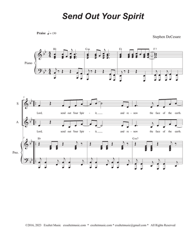 Send Out Your Spirit (Vocal Trio - (SAB)