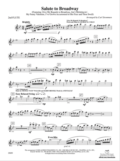 Salute to Broadway: 2nd Flute