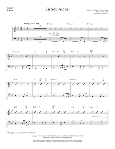 In You Alone - Guitars/Bass