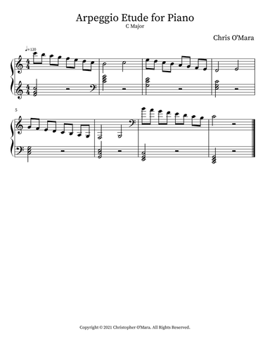 Arpeggio Etude for Piano