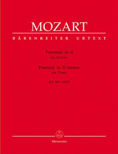 Fantasy for Piano in D minor K. 397 (385g)