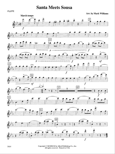 Santa Meets Sousa: Flute
