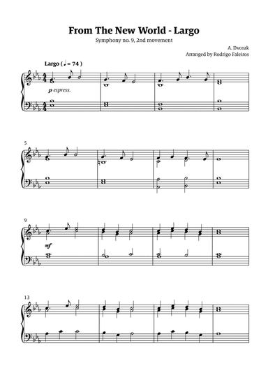 Largo (2nd movement of the Symphony no. 9 'From The New World')