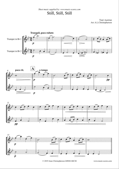 Still, Still, Still - 2 Trumpets
