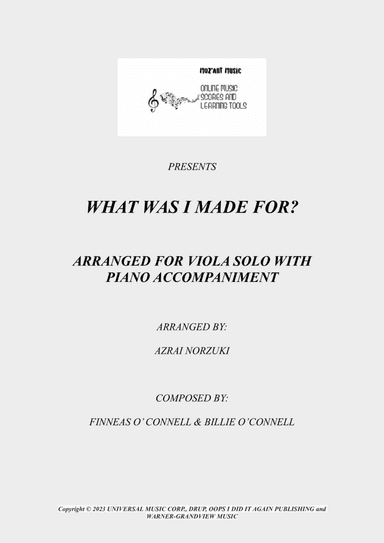 What Was I Made For?