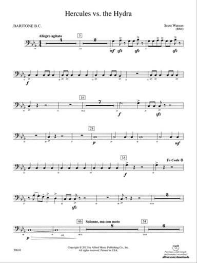 Hercules vs. the Hydra: Baritone B.C.