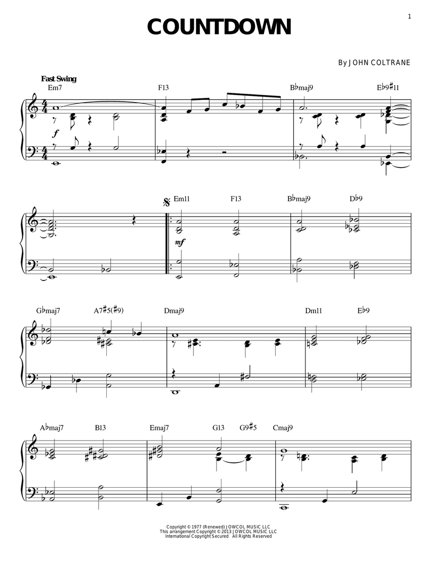 Countdown (arr. Brent Edstrom)