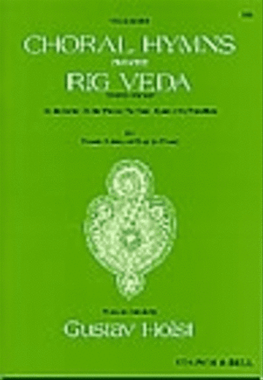 Choral Hymns From Rig Veda Third Group Ssaa/Harp