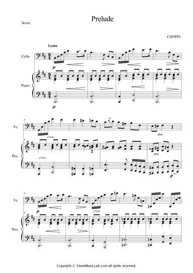 Prelude in B minor op.28 no.6