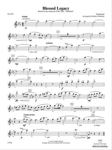 Blessed Legacy: Flute