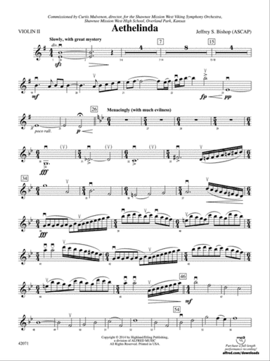 Aethelinda: 2nd Violin