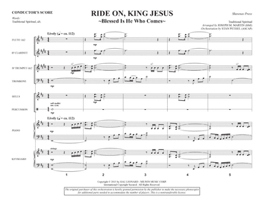 Ride On, King Jesus (arr. Joseph M. Martin) (Consort) - Full Score
