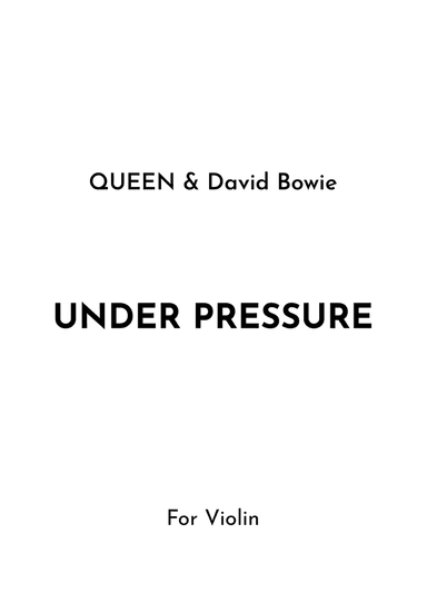 Under Pressure