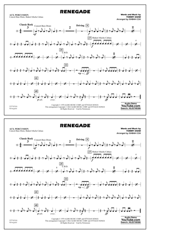 Renegade (arr. Ishbah Cox) - Aux Percussion