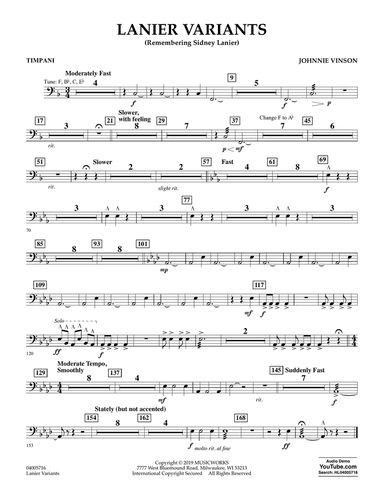 Lanier Variants - Timpani