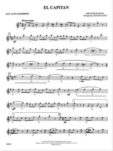 El Capitan: E-flat Alto Saxophone