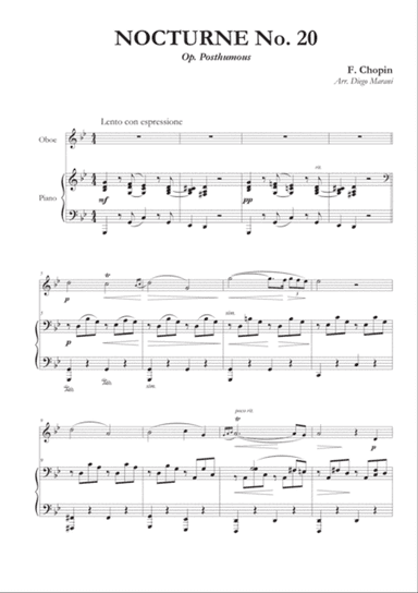 Nocturne No. 20 for Oboe and Piano