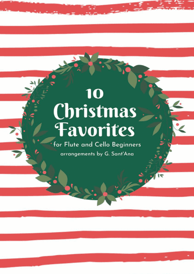 10 Christmas Favorites for Flute and Cello Beginners (Easy)