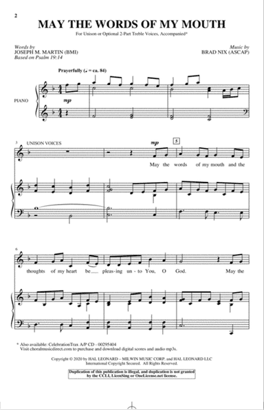 May The Words Of My Mouth