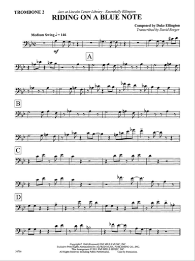 Riding on a Blue Note: 2nd Trombone