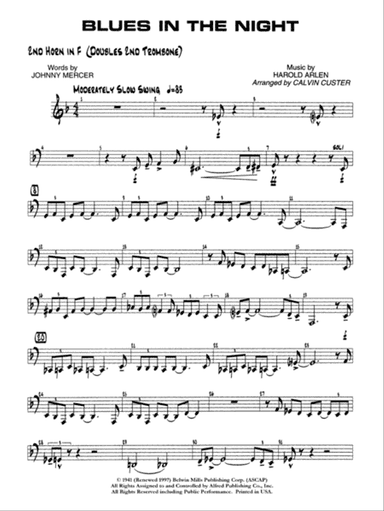 Blues in the Night: 2nd F Horn