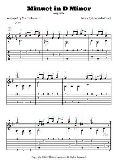 Minuet in D Minor