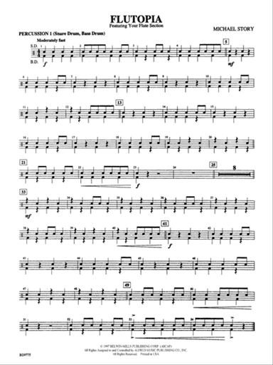 Flutopia (featuring your Flute Section): 1st Percussion