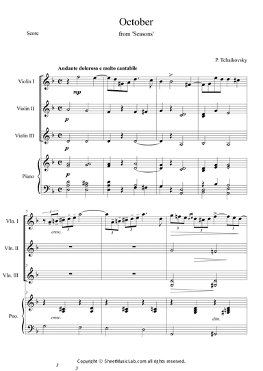 October (from The Seasons)